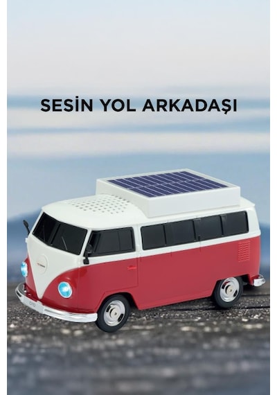 Torima D70 5 W Güçlü Ses Vosvos Tasarımlı Solar Şarjlı Bluetooth Hoparlör