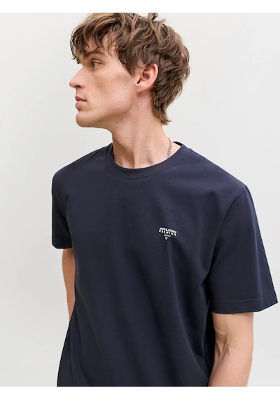 Jack & Jones Jack&jones Jprblatyler Ss Tee Erkek T-shirt 12292383 Lacivert