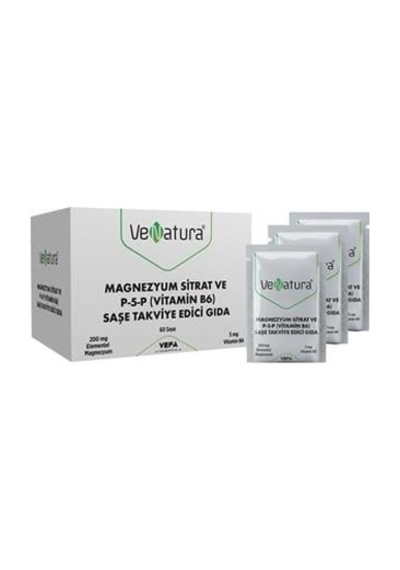 Venatura Magnezyum Sitrat Ve P-5-p Vitamin B6 60 Saşe Diğer