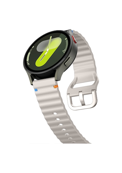 Huawei Watch Gt2 46 Gt2 Pro 46 İle Uyumlu Dalga Desenli Tokalı Yumusaş Soft Silikon Kordon