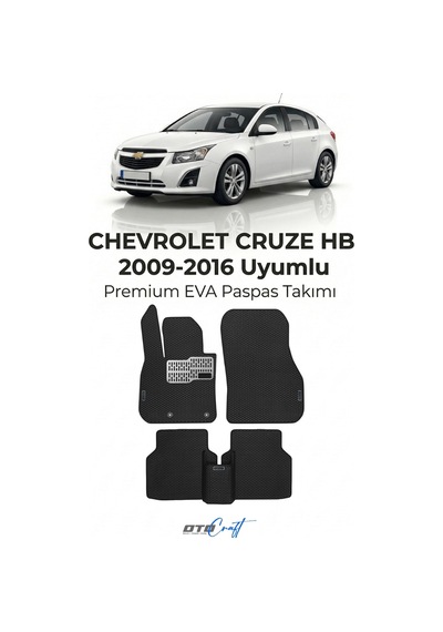 OtoCraft Chevrolet Cruze Hb 2009-2016 Araca Özel 3d Havuzlu Eva Paspas Tam Set 5 Parça