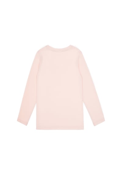U.S. Polo Assn. Kız Çocuk Açık Pembe Bisiklet Yaka Basic Sweatshirt 50317923-VR078