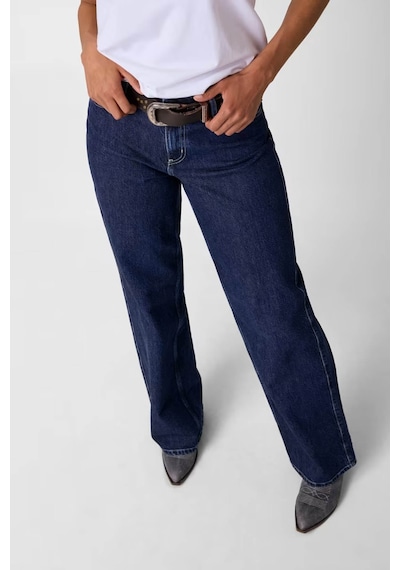 Guess G11 Wide-leg Lacivert Kadın Jean Pantolon W6ya01d1178