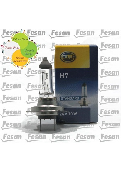 Fesanotomotiv Hella 24 Volt H7 Far Ve Sis Ampulü 70W 8Gh178555251