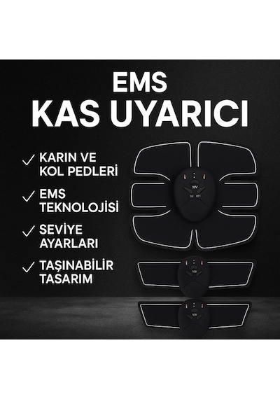 Titreşimli Ems Spor Aleti Karın Kol Ve Bacak Kas Yapma Cihazı 2025 Model