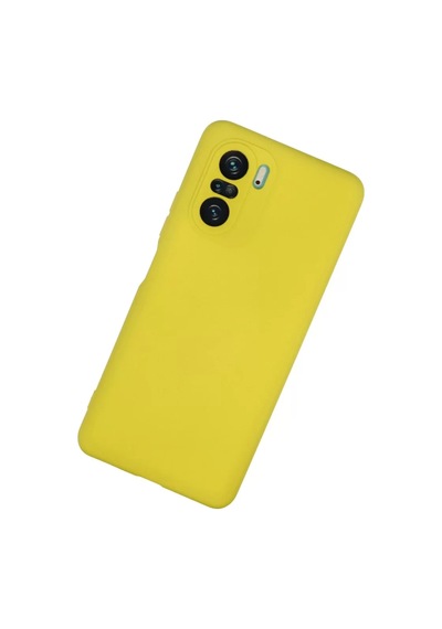 Newface Xiaomi Poco F3 Kılıf Nano İçi Kadife Silikon - Sarı