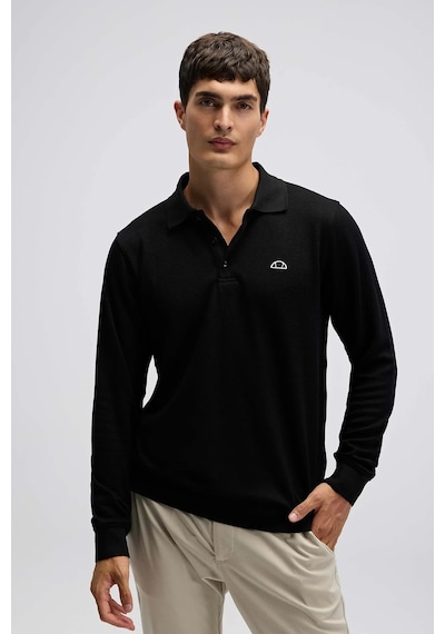 Ellesse Erkek Polo Yaka Sweat Em607-bk Siyah Siyah