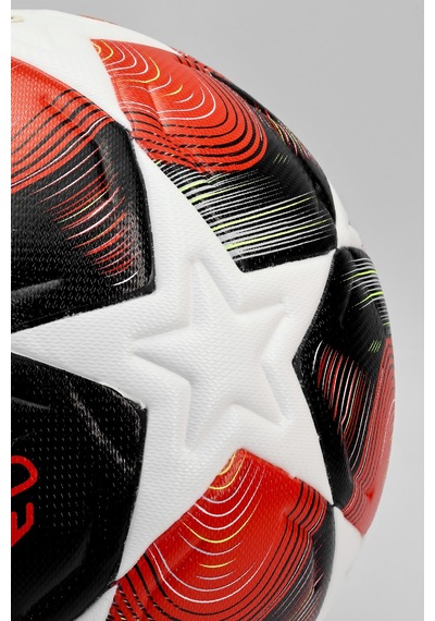 Pro-serisi Futbol Topu Şampiyonlar Ligi Lazer Kesim Pompa Dahil Halı Saha Maç Futbol Topu Red 520 Kırmızı