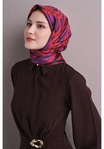 Armine Saf İpek Sura Eşarp 9614d 01 Petrol Yeşili