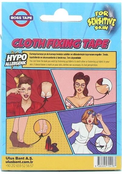 Boss Tape Hipoalerjenik Kıyafet Sabitleme Ve Vücut Bandı 24Adet