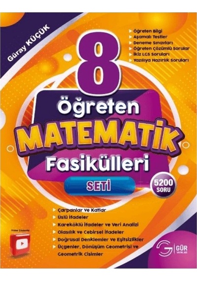 Gür Yayınları 8. Sınıf Öğreten Matematik Seti