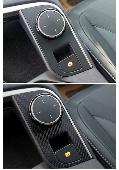 Togg T10f Sedan Uyumlu İç Trim Folyo Kaplama Set - Mat Karbon Siyah Mat Karbon Siyah