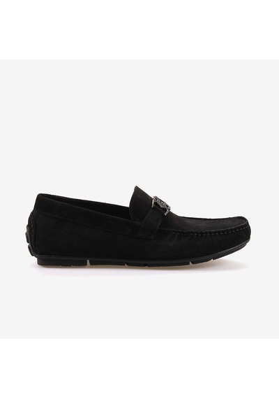 Mocassini Tokalı Erkek Loafer M584 Siyah Suet