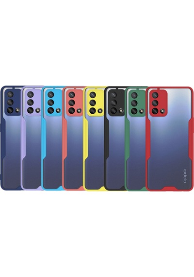 Oppo A74 ile Uyumlu Kapak Colorful Kamera Korumalı Silikon Kılıf