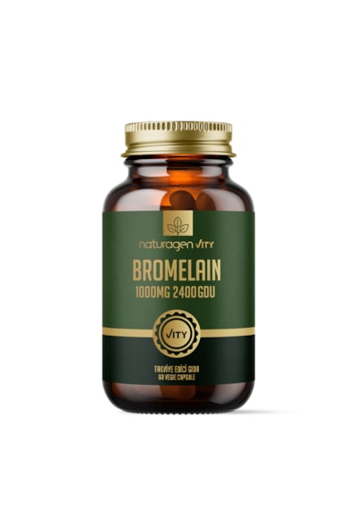Naturagen Bromelain 1000 MG 2400 Gdu 60 Kapsül