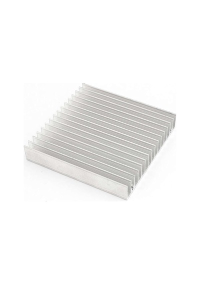 Alkatronik 10cm X 10cm X 1.8cm Alüminyum Metal Soğutucu Blok Radyatör Peltier Isı Düşürücü Amfi Led Entegre Diğer