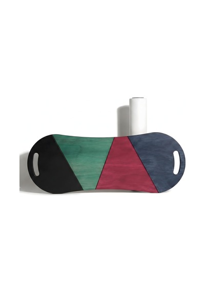 Renkli Denge Tahtası Sörf Eğitim Tahtası Kaykay Eğitim Tahtası Balance Board Roller Board Rb20 Çok Renkli