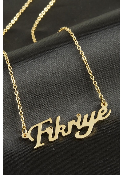 Fikriye - 652 - İsimli - Csmo-tex - Kolye -sarı altın