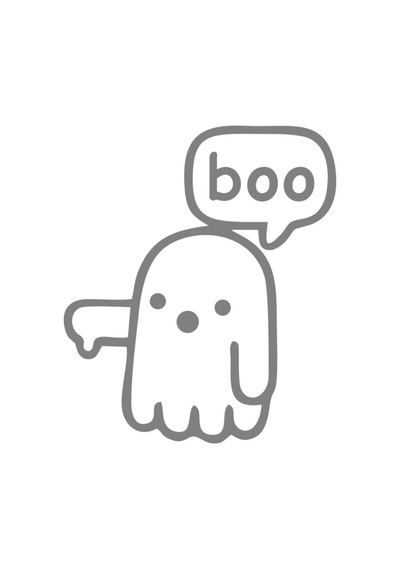 15 X 13 Cm Ghost Hayalet Boo Sticker Oto Cam Sticker Araba Sticker Gri