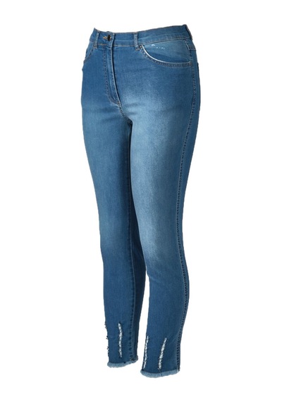 Seleste Yüksek Bel Dar Paça Minimalist Kadın Jean Pantolon - Günlük Şıklık Lacivert