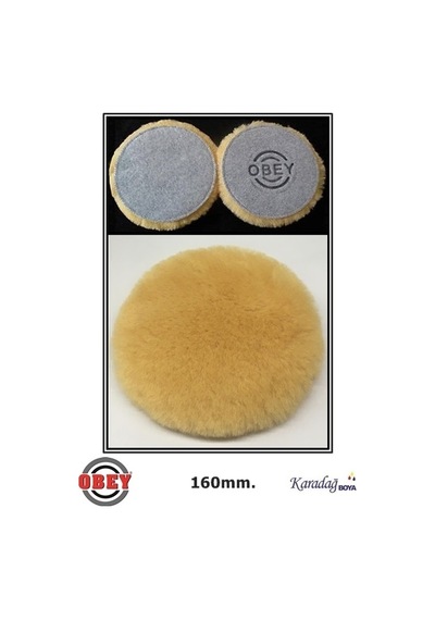 Obey Vıp Kuzu Postu Sarı Cırtlı Keçe 160 Mm.