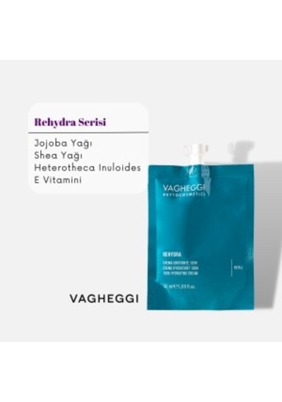 Vagheggi Rehydra 100 H Hydrating Face Cream 50 Ml Refill