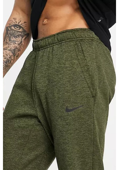 Nike Dri Fit Fleece Tapared Running Konik Yeşil Eşofman Altı Yeşil