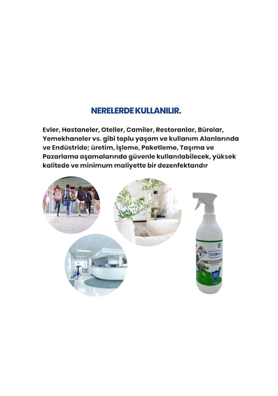 Bioxi Biyosidal Dezenfektan 1 L