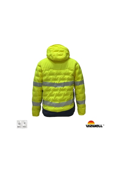 Vizwell Vwjk517 Reflektörlü Teknik Dolgulu Tasarım Mont F.sarı Neon Sarı