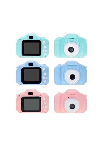 Mey İthalat Çocuklara Özel Fotoğraf Ve Video Çeken Mini Çok Renkli Fotoğraf Makinesi