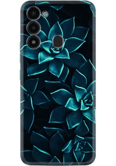 Tecno Spark 8C Kılıf Silikon Desen Mistik Çiçekler 1650