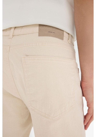 Defacto Slim Tapered Fit Dar Paça Jean Pantolon C9743ax25aubg714 Bej