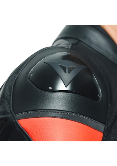 Dainese Daınese Ceket Racıng 4 Leather Jacket/black/fluo-red - 48