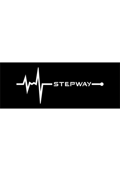 Oto Sticker Stepway Nabız Kalp Atışı Sticker 2 Adet V1