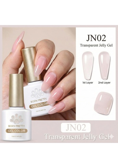 Born Pretty 10ml Jelly Nude Seri Kalıcı Oje Jn02 56347