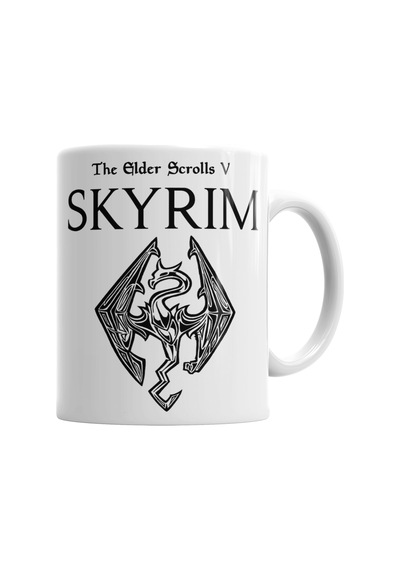 Skyrim Dragon Kupa Bardak Porselen Karışık