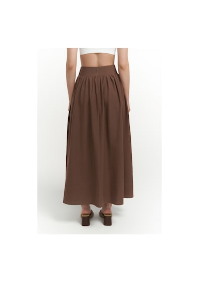 Mai Collection Mai Studios Co. Ambra Kahve Gömlek Etek Takım Kahve