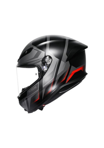 Agv Kask K6 S Karve Matt Black Grey Red Renkli