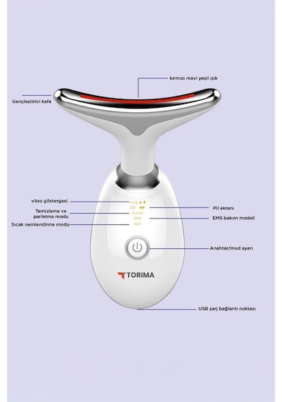 Torima Es-1081 Yüz Ve Boyun   Ems Güzellik Cihazı Gıdık