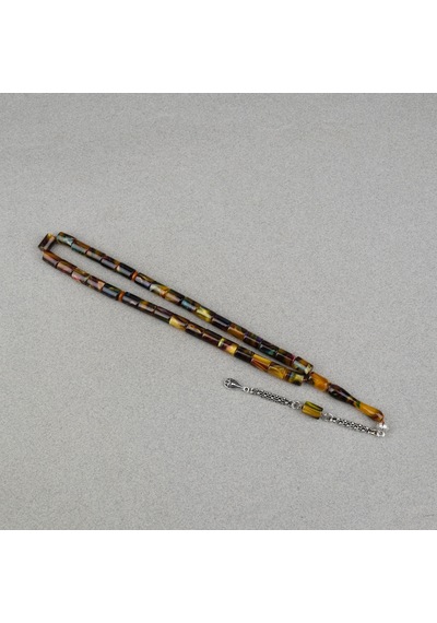 Arizona Katalin Alpaka Püskül Kesme Kesim 7x10mm Tesbih- Sedefli Çok Renkli