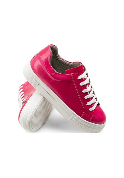 Deery Hakiki Deri Fuşya Sneaker Kadın Ayakkabı - Z1681Zfsyc01 Fuşya