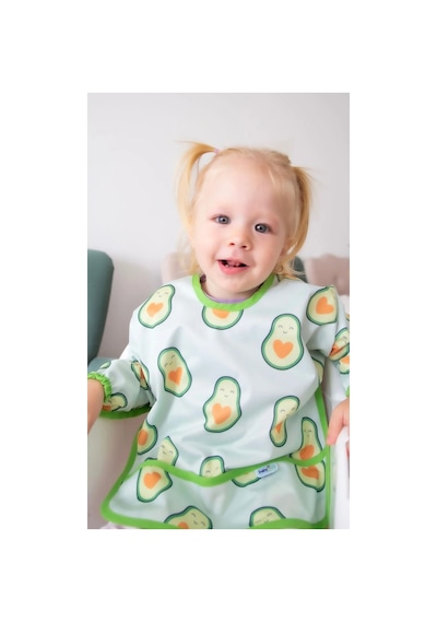 Babyjem Baskılı Blw Kollu Mama Önlüğü Balon Desen