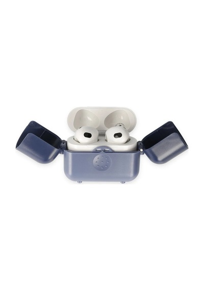 Newface Airpods Uyumlu 3 3.nesil Basmalı Kılıf Csmtex - 33 - Mavi-lacivert