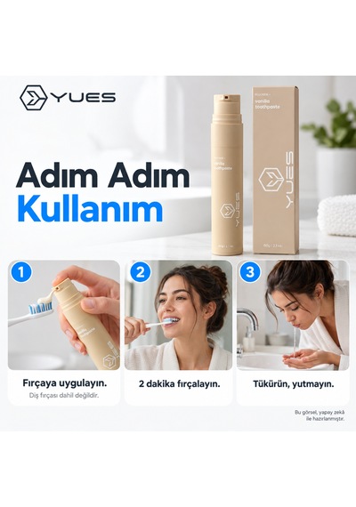 Yues Vanilya Aromalı Florürlü Pompalı Diş Macunu 60 G Gs-009f Beyazlatma