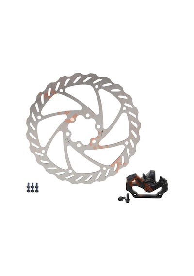 Bisiklet Arka Disk Fren Ve Rotor 160 Mm Rcts-155 Açık Gri