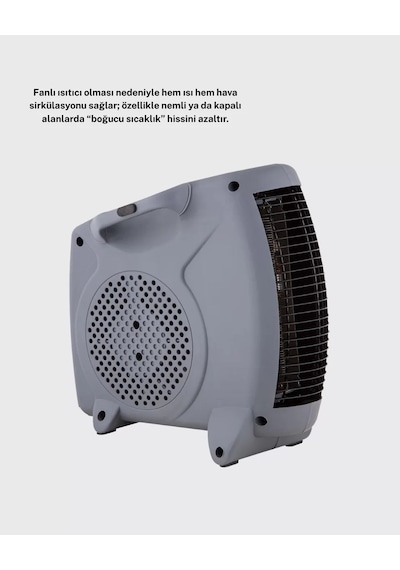 Fanlı Oda Isıtıcısı Termostat Kontrollü Soğuk Hava Üfleme Modu Yeni Nesil Mh-hs2012-4348 Diğer