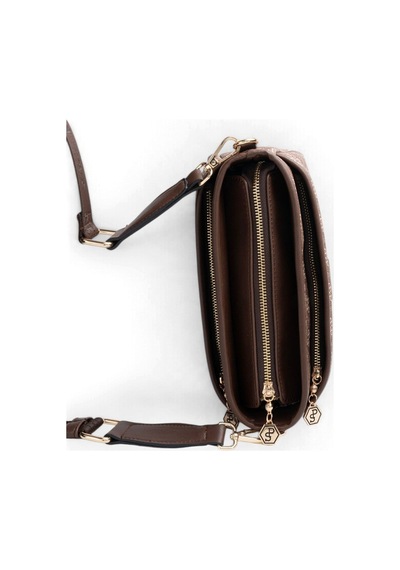 Silver & Polo Silver Polo Kahve - Kahve Monogram Kadın Çapraz Çanta Sp1184