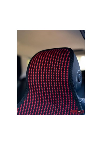 Oto Koltuk Koruyucu Kılıf Terletmez Kilim Seti 2 Ön+1 Arka 3lü Set Universal Kırmızı
