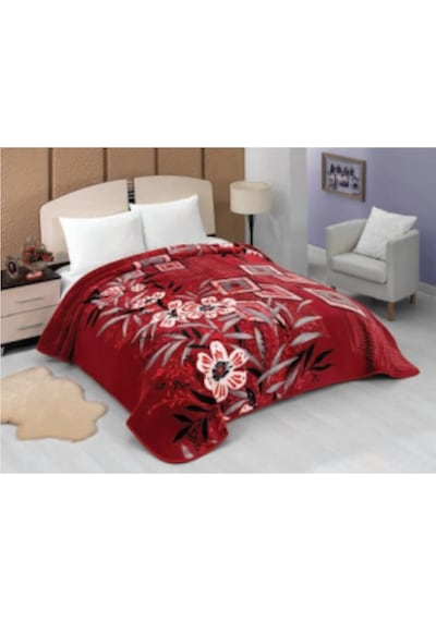 Mink Lacasa Lüks Vizon Battal Boy 1093 Bordo Battaniye 200X240 Bordo