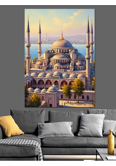 Ahşap Tablo İstanbul Sultanahmet Camii Ve Meydanı